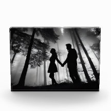 Silhouette Couple Beach Coucher de soleil Amour no
