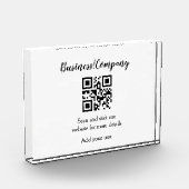 Bloc Photo Simple business company website barcode QR add nam (Gauche)