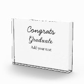 Bloc Photo Simple congratulation graduation add your (Droite)