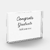 Bloc Photo Simple congratulation graduation add your (Gauche)