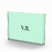 Bloc Photo Simple couleur unie ajouter nom texte monogramme (Droite)