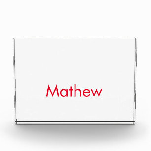 Bloc Photo simple initial letter monogram add your name lett