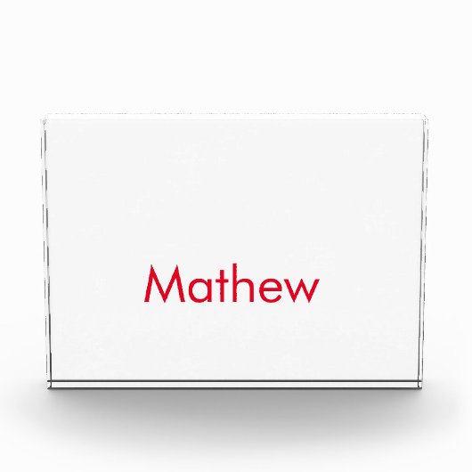 Bloc Photo simple initial letter monogram add your name lett (Devant)