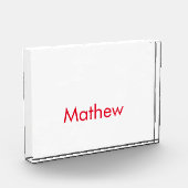 Bloc Photo simple initial letter monogram add your name lett (Gauche)