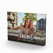 Bloc Photo Simple minimaliste amis photo Calligraphie Retro (Droite)