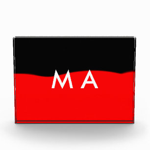 Bloc Photo Simple monogramme ajouter votre nom lettre man min