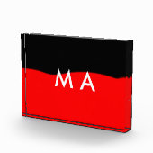 Bloc Photo Simple monogramme ajouter votre nom lettre man min (Droite)