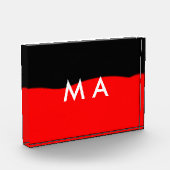 Bloc Photo Simple monogramme ajouter votre nom lettre man min (Gauche)