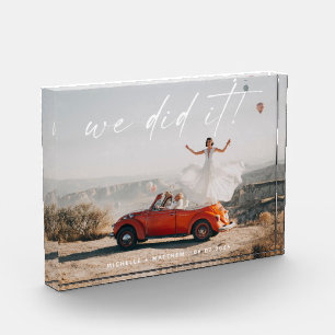 Bloc Photo Simple Nous L'Avons Fait Accueil Mariage Photo