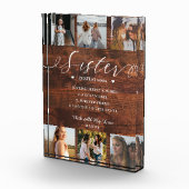 Bloc Photo Sister Dictionary Définition Photo Collage Bois (Droite)