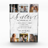 Bloc Photo Sister Dictionary Définition Photo Collage Marbre (Devant)