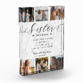 Bloc Photo Sister Dictionary Définition Photo Collage Marbre (Gauche)