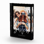 Bloc Photo Sisters Brush Script Moderne Disposition Photo Noi (Droite)