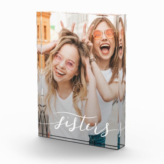 Bloc Photo Sisters Modern Script Keepsaké (Droite)