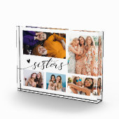 Bloc Photo Sisters Moderne Script Photo Collage (Droite)