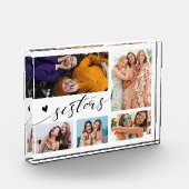 Bloc Photo Sisters Moderne Script Photo Collage (Gauche)