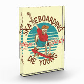 Bloc Photo Skateboard Skateboard Live Fast (Gauche)