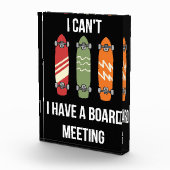 Bloc Photo Skateboarder J'Ai Une Réunion Du Conseil D'Adminis (Droite)