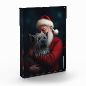 Bloc Photo Skye Terrier avec Noël Festif du Père Noël (Gauche)