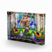 Bloc Photo SlipperyJoe's Mardi Gras masques perles décoration (Droite)