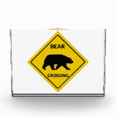 Bloc Photo SlipperySignal de passage de l'ours de Joe silhoue (Devant)