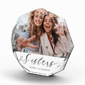 Bloc Photo Soeur Script Cadeau Pour Soeur Photo Keepsaké (Droite)
