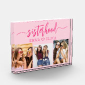Bloc Photo Soeurs Hot Rose 3 Photo Collage (Gauche)