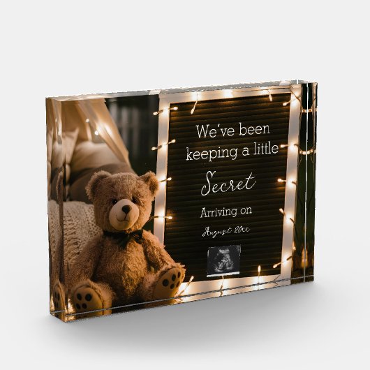 Bloc Photo Soirée confortable avec faire-part de grossesse de (Gauche)