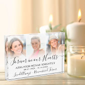 Bloc Photo Souvenir commémoratif 3 Photo Tribute Keepsaké