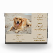 Bloc Photo Souvenir commémoratif du chien - (Devant)