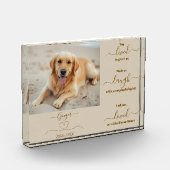 Bloc Photo Souvenir commémoratif du chien - (Gauche)
