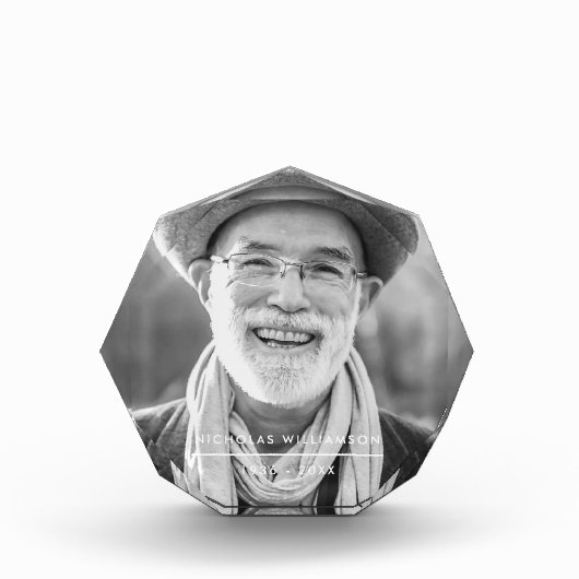 Bloc Photo Souvenir commémoratif simple moderne personnalisé (Devant)