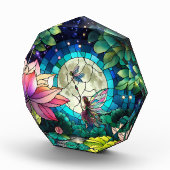 Bloc Photo Stained Glass Little Fairy With Dragonfly (Droite)