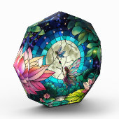 Bloc Photo Stained Glass Little Fairy With Dragonfly (Gauche)