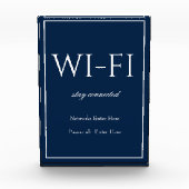 Bloc Photo Standard Simple Bleu foncé Wi-Fi Bloc d'hôtes (Devant)