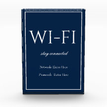 Standard Simple Bleu foncé Wi-Fi Bloc d'hôtes