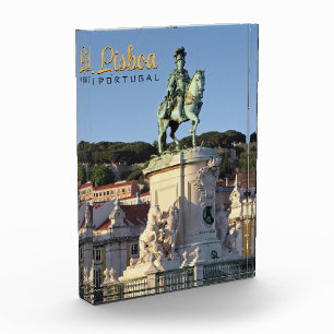 Bloc Photo Statue équestre du roi José I, Lisbonne
