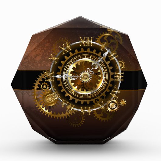 Bloc Photo Steampunk clock with antique gears (Devant)