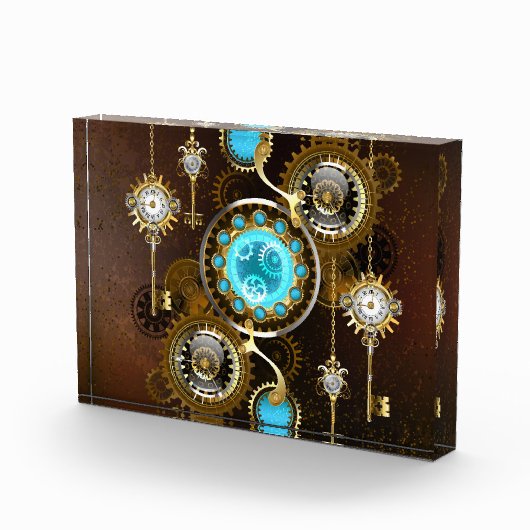 Bloc Photo Steampunk Rusty Background (Droite)