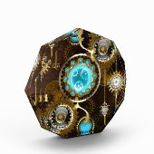 Bloc Photo Steampunk Rusty Background (Gauche)