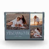 Bloc Photo Steel Blue Meilleur Maman Jamais Collage (Devant)