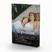 Bloc Photo Stepmaman Stepmère Moderne Élégant Script (Droite)