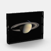 Bloc Photo Sunlit Saturn Gas géant Planet par Cassini (Gauche)