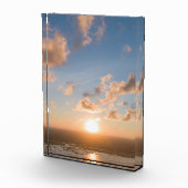 Bloc Photo Sunrise Blue Sky Nuages Pittoresque Paysage côtier (Droite)