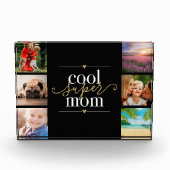 Bloc Photo Super Maman cool Noir Et Or 6 (Devant)