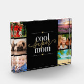 Bloc Photo Super Maman cool Noir Et Or 6 (Gauche)