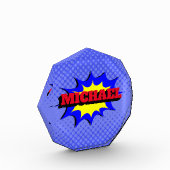 Bloc Photo Superhero Kids Comic Book Nom personnalisé (Gauche)