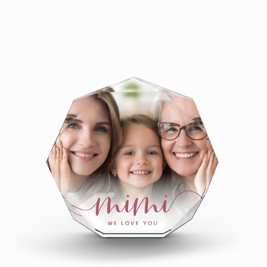 Bloc Photo Superposition de script de grand-mère Mimi (Devant)