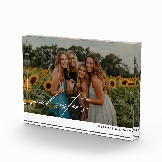 Bloc Photo Superposition de script des soeurs d'âme modernes (Droite)