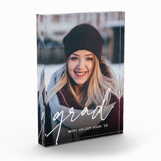 Bloc Photo Superposition de script Grad | Graduation (Gauche)